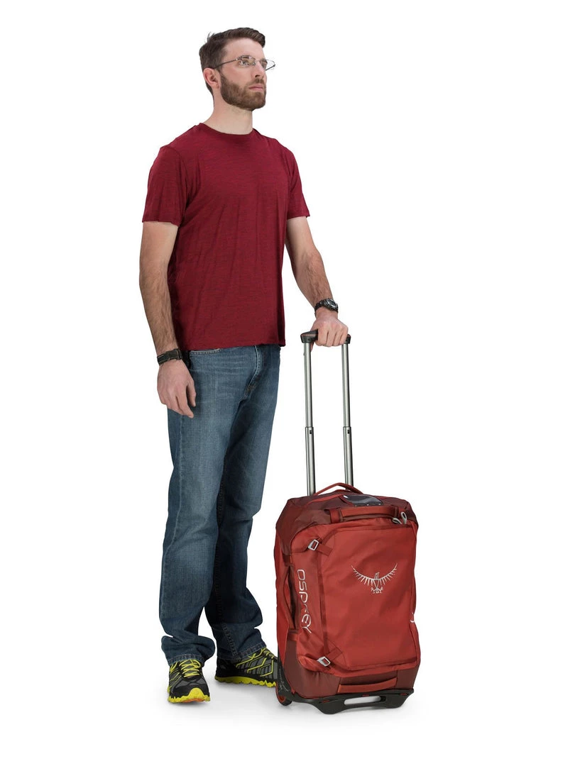 Osprey Rolling Transporter 40 Wheeled Duffle, Ruffian Red