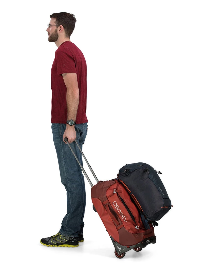 Osprey Rolling Transporter 40 Wheeled Duffle, Ruffian Red
