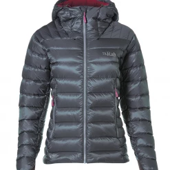 Womens Jackets Rab Electron Womens Jacket, Graphene/Peony