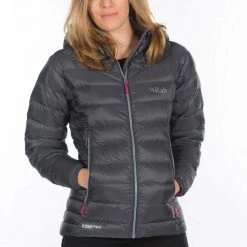 Womens Jackets Rab Electron Womens Jacket, Graphene/Peony