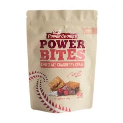 CookieTime Snacks Em's Power Bites Pouch, Chocolate Cranberry Craze, 8 X 30g Each