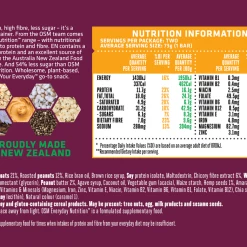 CookieTime OSM Everyday Nutrition Crunchy Peanut Butter Bars, 146g, 2 Pack Snacks