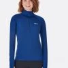 Rab Flux Womens Pull-On Top, Blue Print Womens Tops