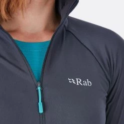 Rab Flux Womens Pull-On Top, Blue Print Womens Tops