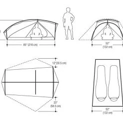 Marmot Force 2 Person Tent Dark Citron/Citronelle Camp / Tramp