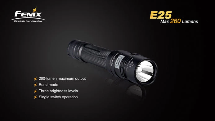 Fenix E25 260 Lumen Flashlight Camp / Tramp