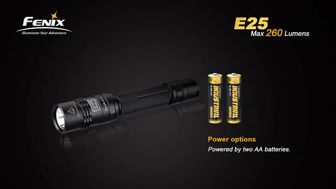 Fenix E25 260 Lumen Flashlight Camp / Tramp