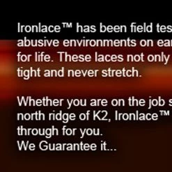 Ironlace Unbreakable Boot Laces