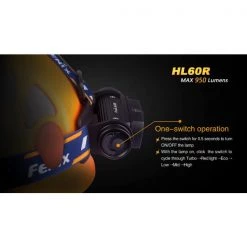 Fenix HL60R 950 Lumens USB Rechargeable Headlamp Camp / Tramp