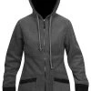 Clothing Moa Wool Look Fleece Womens Hooded Jacket