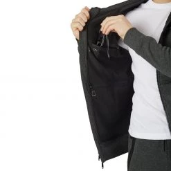 Pacsafe Transit Mens Travel RFIDsafe Hoodie, Charcoal Mens Tops