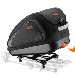 Ibera PakRak MultiMount Commuter Bag Blk (Inc Adaptor) Bike