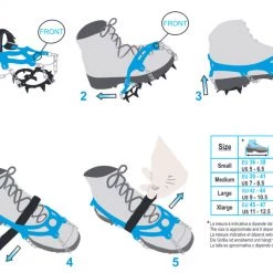 Camp Sport Snow / Ice Camp Crampons, Ice Master, X-Large, Blue