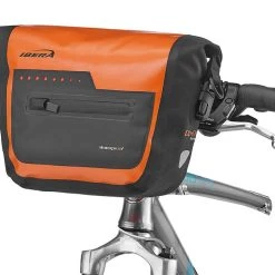 Bike Ibera Waterproof H/bar Bag Orange 3.5L Quick Release