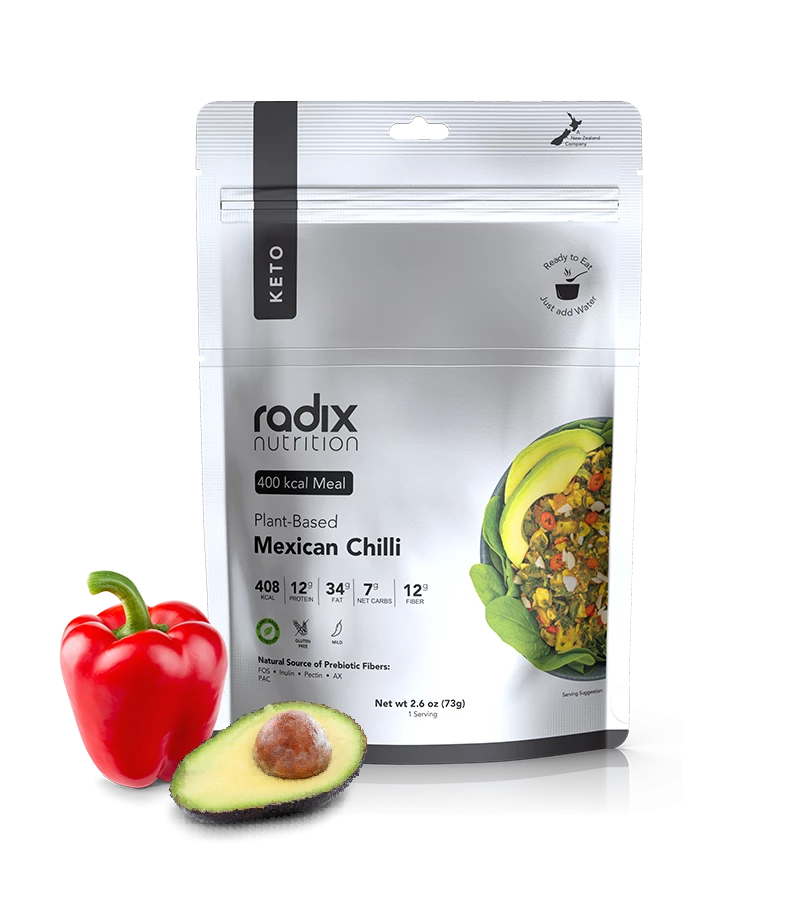 Radix Nutrition Food Radix Keto 400 Plant-Based Mexican Chilli