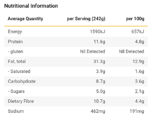 Radix Nutrition Food Radix Keto 400 Plant-Based Mexican Chilli
