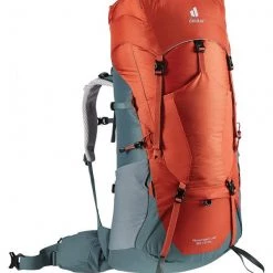 Camp / Tramp Deuter Aircontact Lite 60 + 10 SL Backpack, Paparika-Teal