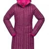 Big Agnes Womens Long Draw Parka, Purple Potion/Beet Root