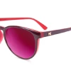 Knockaround Mai Tais Polarized Sunglasses, Burgundy Watermelon Geode Accessories