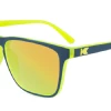 Accessories Knockaround Fast Lane Polarized Sunglasses, Matte Navy & Neon Yellow