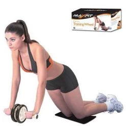 Maxfit Exercise Training Wheel & Mat Health / Fitness