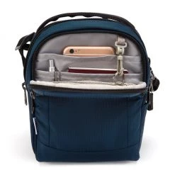 Travel Pacsafe Metrosafe LS100 Econyl Recycled Shoulder Bag, Deep Ocean