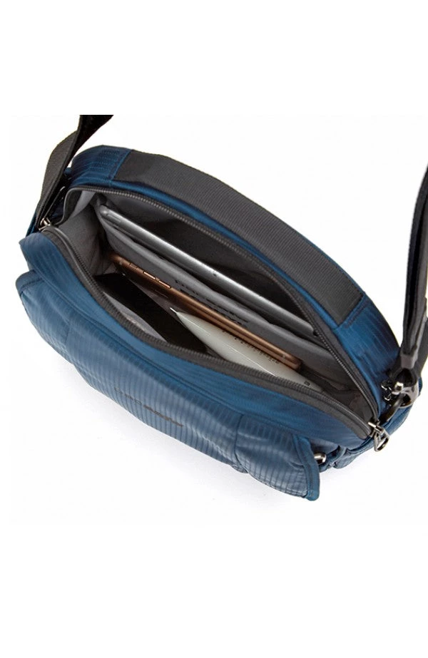 Pacsafe Metrosafe LS200 Econyl Recycled Shoulder Bag, Deep Ocean Travel