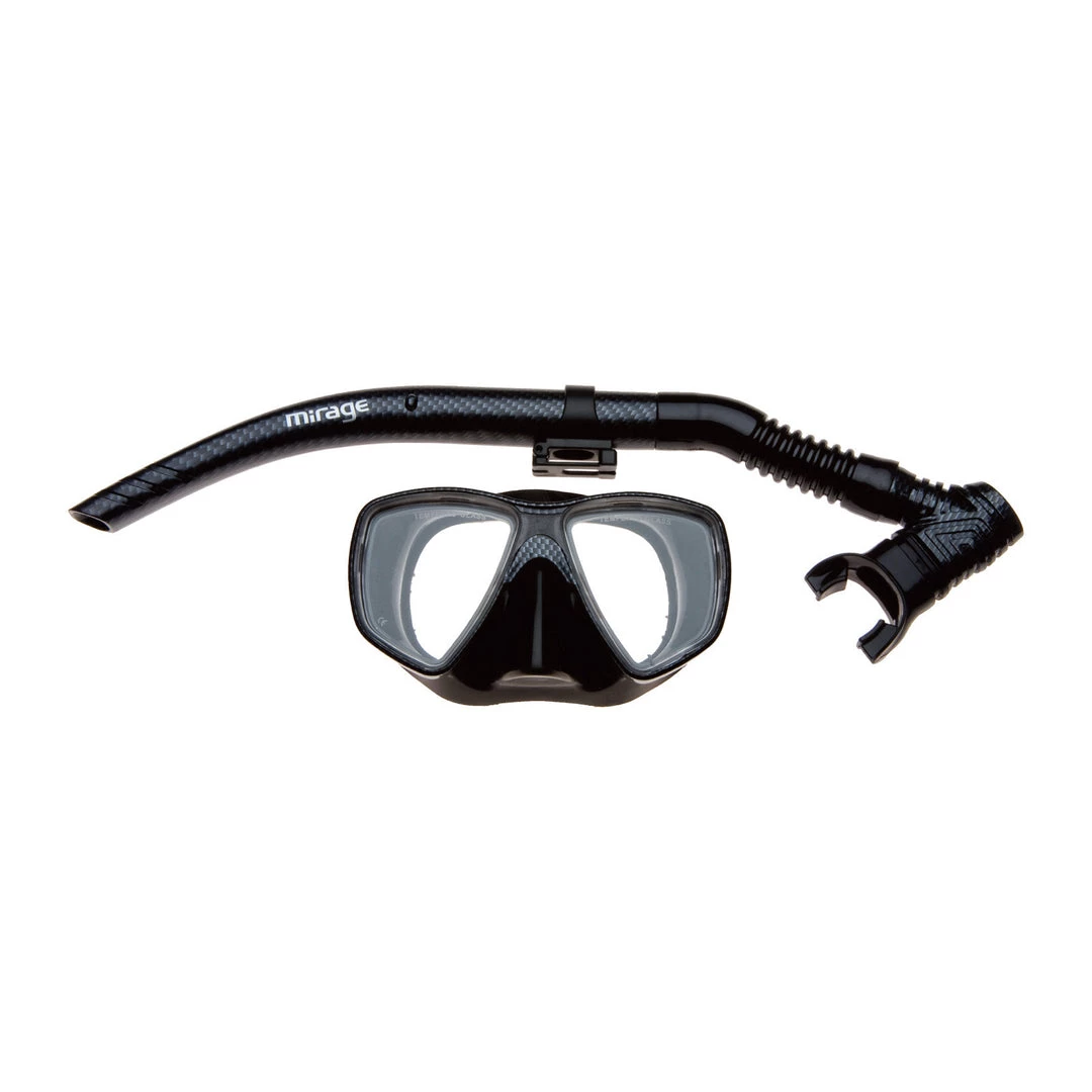 Hunt / Fish / Watersports Mirage Carbon Mask & Snorkel Set