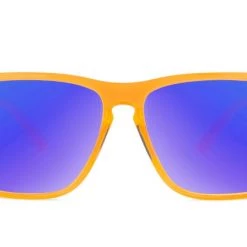 Knockaround Fast Lane Sport Polarized Sunglasses, Neon Orange/Moonshine