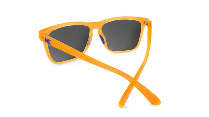 Knockaround Fast Lane Sport Polarized Sunglasses, Neon Orange/Moonshine