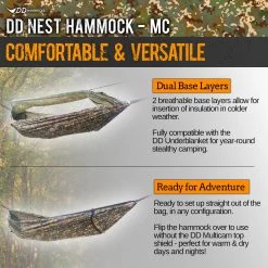 DD Hammocks Nest Hammock Multicam Camp / Tramp