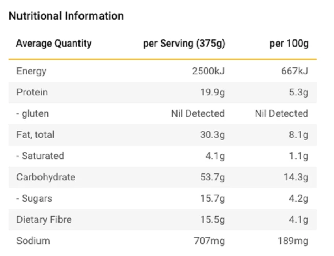Radix Nutrition Food Radix Original 600 Plant-Based Mexican Chilli