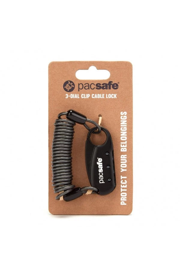 Pacsafe Combination Lock With Clip And Cable