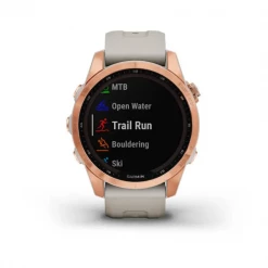 Garmin Fēnix® 7S – Solar Edition Rose Gold With Light Sand Band