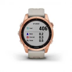 Garmin Fēnix® 7S – Solar Edition Rose Gold With Light Sand Band