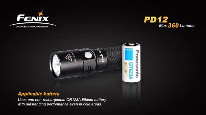 Fenix PD12 360 Lumen Flashlight Camp / Tramp