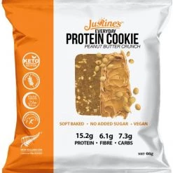 Justine's Cookies Justines Vegan Peanut Butter Crunch Cookie, 66g