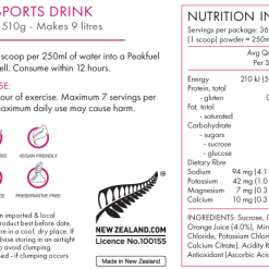 PeakFuel Isotonic Sports Drink 500g Sports Supplements