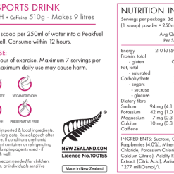 PeakFuel Isotonic Sports Drink 500g Sports Supplements