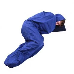 Trekmates Polycotton Mummy Liner, Navy Camp / Tramp