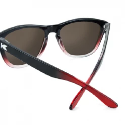 Knockaround Premiums Polarized Sunglasses, Glossy Black/Red Ice