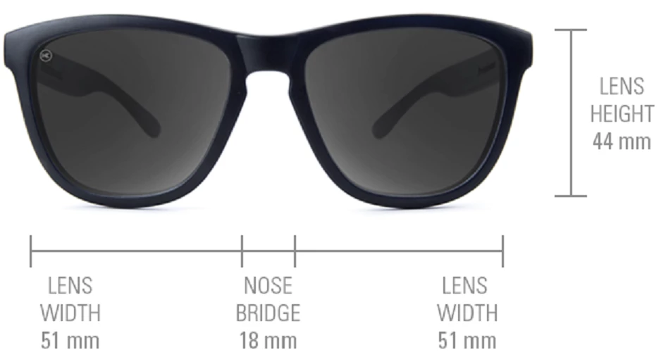 Knockaround Premiums Non-Polarized Sunglasses, Glossy Black/Red Ice Accessories