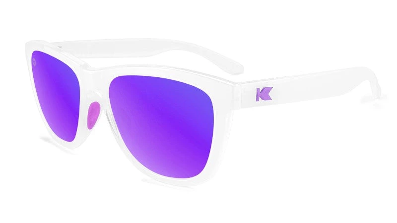 Knockaround Premiums Sport Polarized Sunglasses, Clear Jelly/Purple Accessories