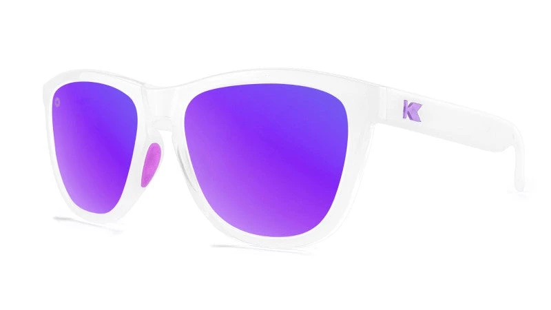 Knockaround Premiums Sport Polarized Sunglasses, Clear Jelly/Purple Accessories
