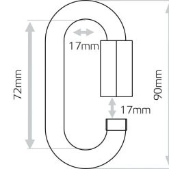 Zero Quicklink Oval Carabiner Climb