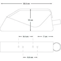 Apidura Racing Bolt On Top Tube Pack, 1 Ltr
