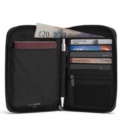 Pacsafe RFIDsafe Recycled Compact Organiser, Carbon