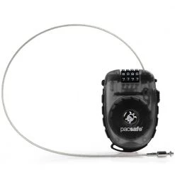 Pacsafe Retractasafe 250, 4 Dial Cable Lock- Smoke Travel