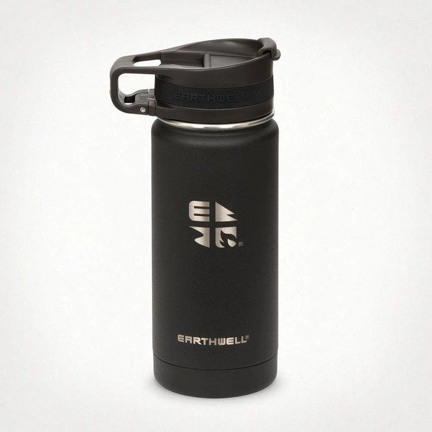 Earthwell Roaster Vacuum Bottle With Loop Cap, 470 Ml Hydration