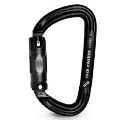 Climb Rock Exotica RockD Auto Lock Carabiner Black